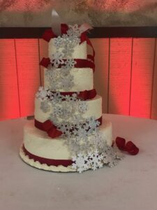 Snow Flake Wedding Cake