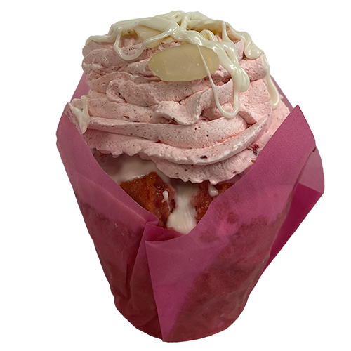 Strawberry Almond Cream Cupcake